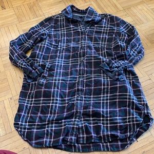 XL roots plaid button up.